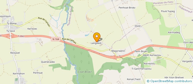 localisation de l'entreprise RANNOU SARL à PLONEVEZ-DU-FAOU