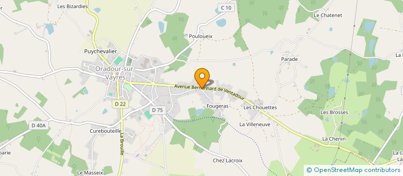 localisation de l'entreprise RANNOUX BARBIER à ORADOUR-SUR-VAYRES