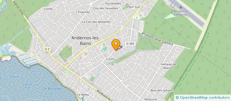 localisation de l'entreprise RANOHIRA  ANDERNOS-LES-BAINS