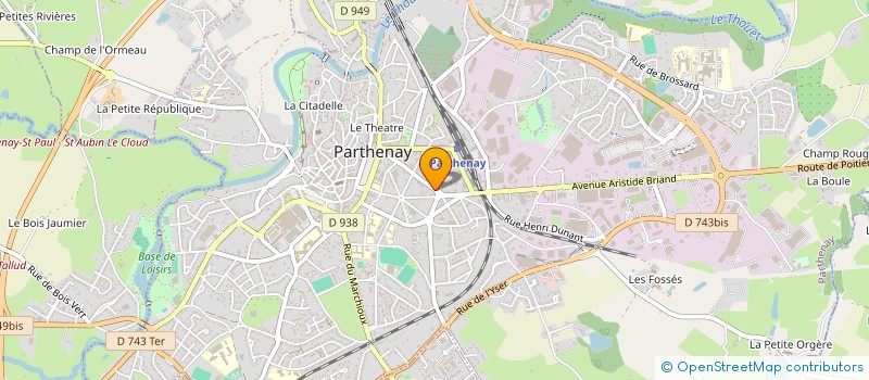 localisation de l'entreprise RANOUIL - RIVIERE - ARCHAMBAULT à PARTHENAY