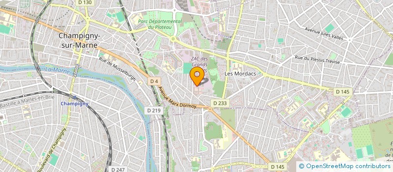 localisation de l'entreprise RANTCO à CHAMPIGNY-SUR-MARNE