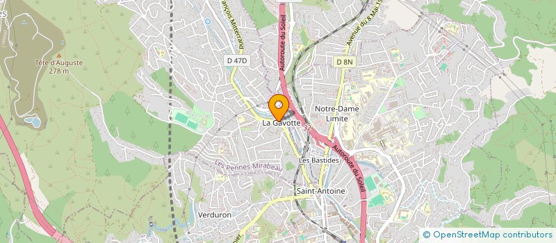 localisation de l'entreprise RANTE à LES PENNES-MIRABEAU