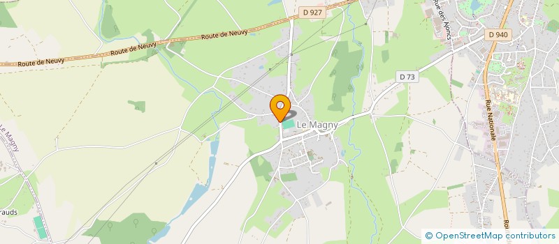 localisation de l'entreprise RANTY-GENICHON à LE MAGNY