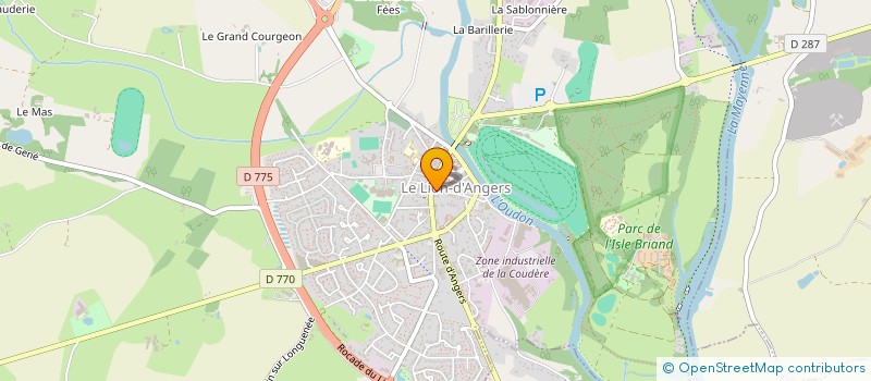 localisation de l'entreprise RANU  LE LION D'ANGERS