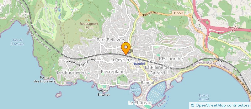 localisation de l'entreprise RANUCCINI à BANDOL