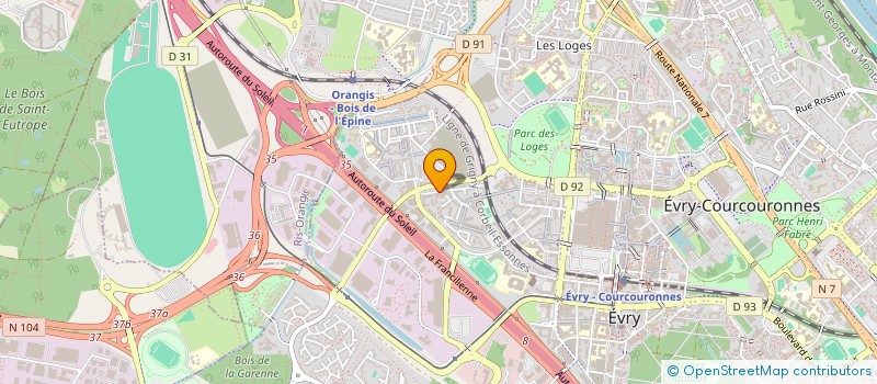 localisation de l'entreprise RANYA  EVRY-COURCOURONNES
