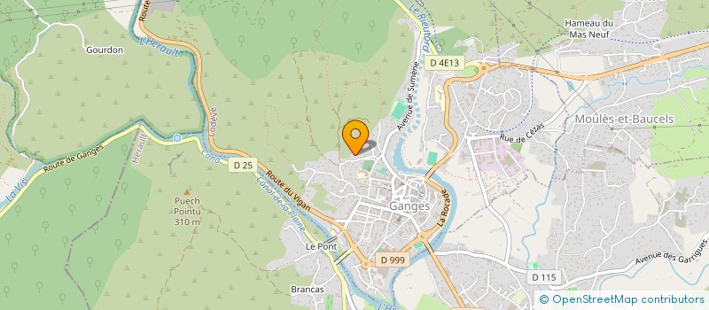 localisation de l'entreprise RANZ  GANGES