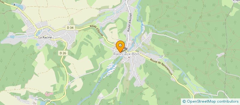 localisation de l'entreprise RAON BIKE CLUB  RAON-AUX-BOIS