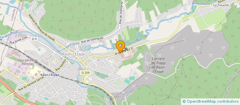 localisation de l'entreprise RAON BRICO à RAON L'ETAPE
