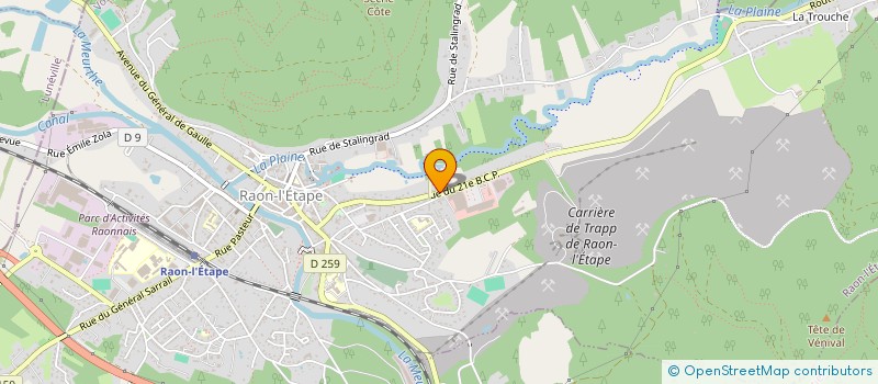 localisation de l'entreprise RAON DISTRIBUTION à RAON-L'ETAPE