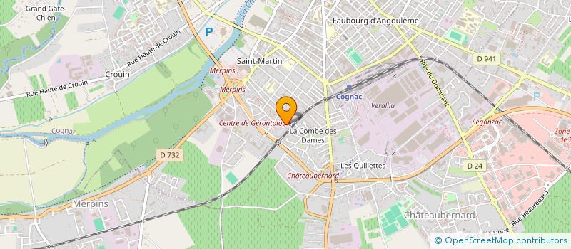 localisation de l'entreprise RAOUL DOMEC à COGNAC