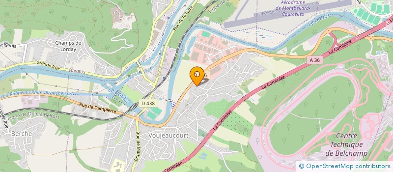 localisation de l'entreprise RAOUL PERRET  VOUJEAUCOURT