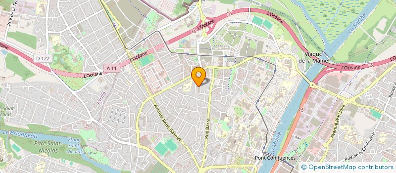 localisation de l'entreprise RAOUL PONCHON à ANGERS
