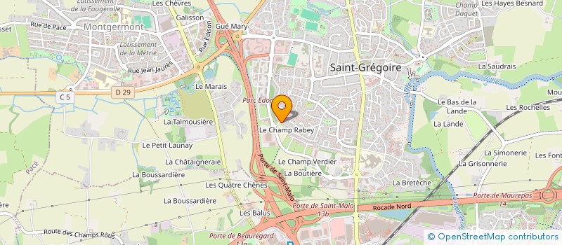 localisation de l'entreprise RAOUL SARL à SAINT-GREGOIRE