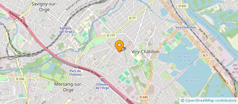 localisation de l'entreprise RAOUL SNACK à VIRY-CHATILLON