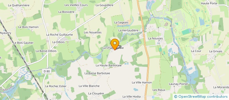 localisation de l'entreprise RAOULET BRINDEJONC  BONNEMAIN