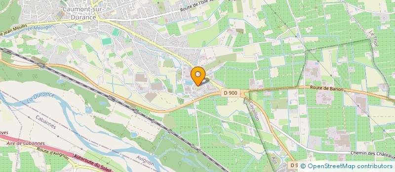 localisation de l'entreprise RAOUX AUTOCARS EN VAUCLUSE à CAUMONT-SUR-DURANCE