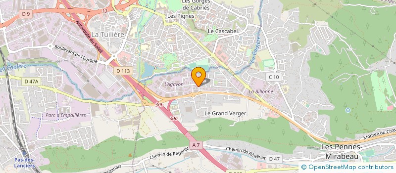 localisation de l'entreprise RAOUX RENE MECANIQUE DE PRECISION à LES PENNES-MIRABEAU