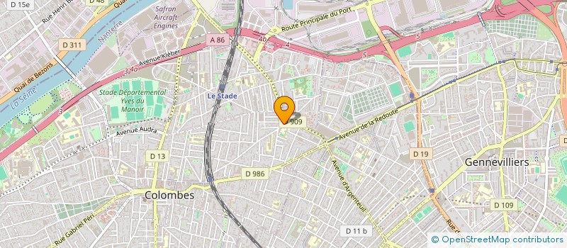 localisation de l'entreprise RAPA NUI à COLOMBES