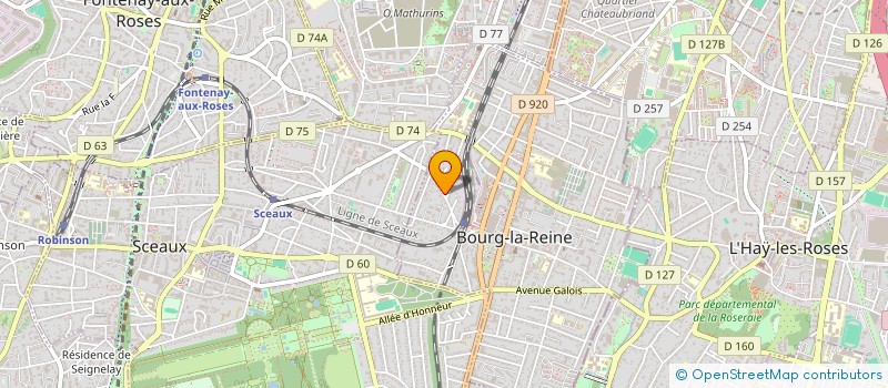 localisation de l'entreprise RAPAUGANE à BOURG-LA-REINE
