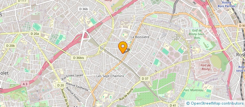 localisation de l'entreprise RAPB à MONTREUIL