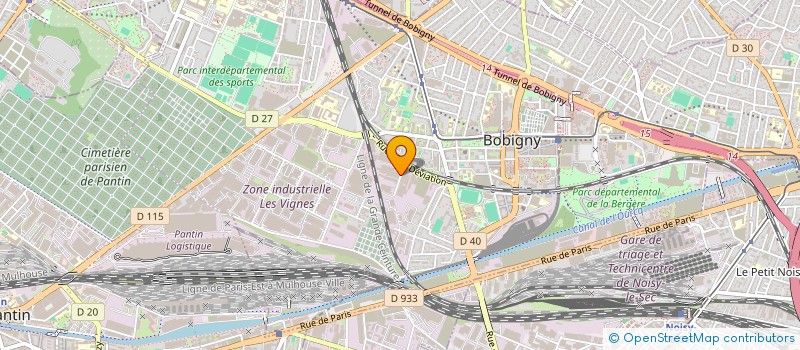 localisation de l'entreprise RAPETOU  BOBIGNY