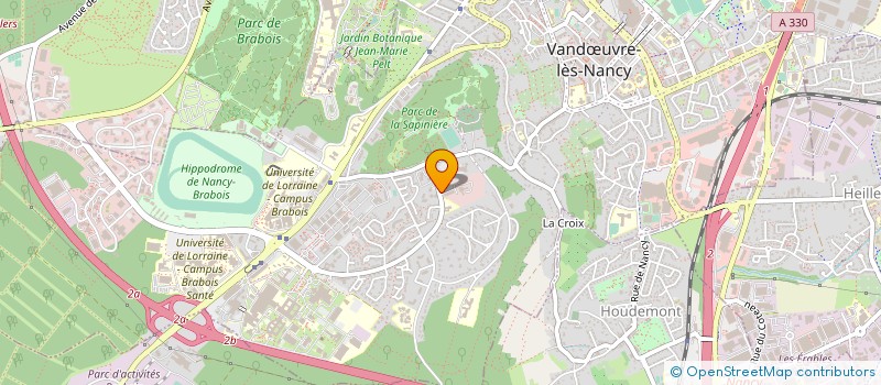 localisation de l'entreprise RAPH 54 à VANDŒUVRE-LES-NANCY