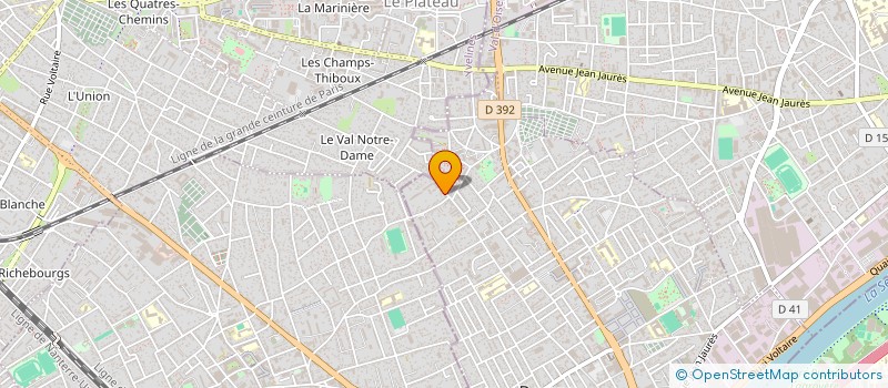 localisation de l'entreprise RAPH 95 à BEZONS