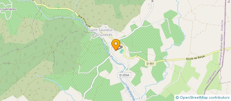 localisation de l'entreprise RAPH'ELEC  SAINT-SAUVEUR-DE-CRUZIERES