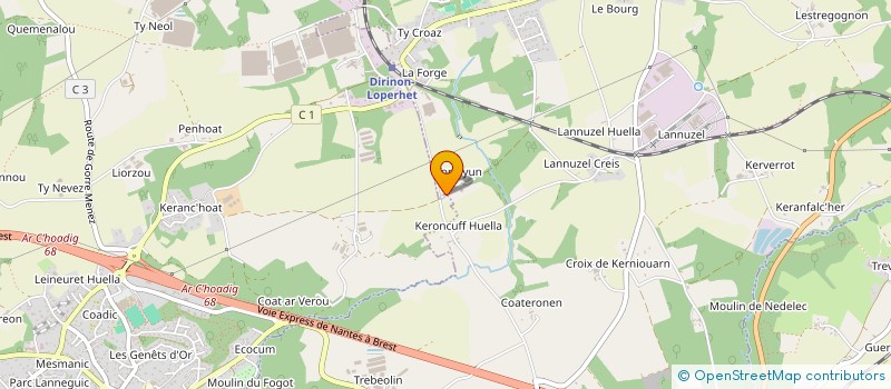 localisation de l'entreprise RAPH INVEST à LOPERHET