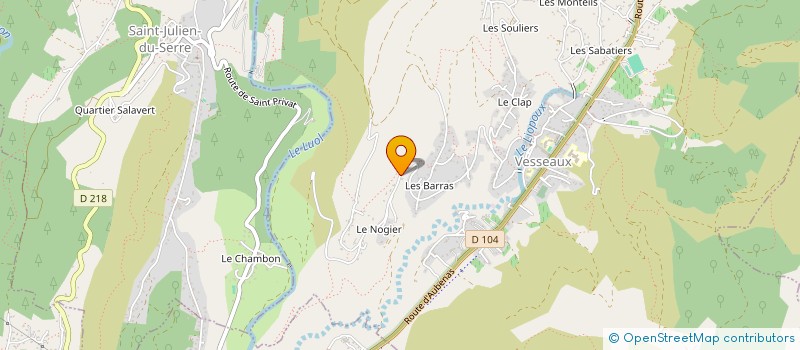 localisation de l'entreprise RAPH SUCHET CARRELAGE  VESSEAUX