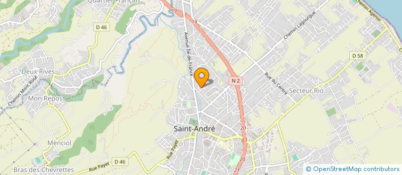 localisation de l'entreprise RAPH'US à SAINT-ANDRE