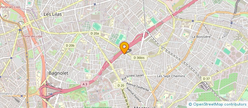 localisation de l'entreprise RAPHAEL à MONTREUIL
