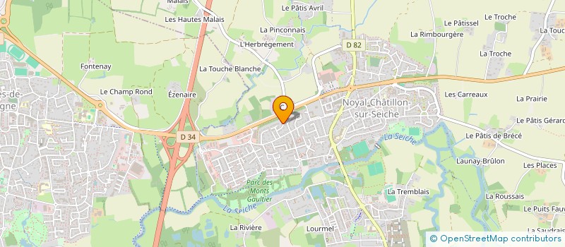 localisation de l'entreprise RAPHAEL  NOYAL-CHATILLON-SUR-SEICHE