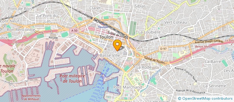 localisation de l'entreprise RAPHAEL  TOULON