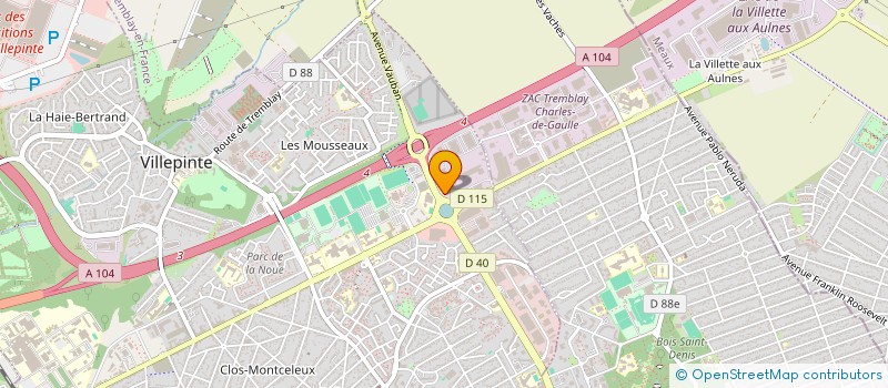 localisation de l'entreprise RAPHAEL AMMAR DIFFUSION à VILLEPINTE