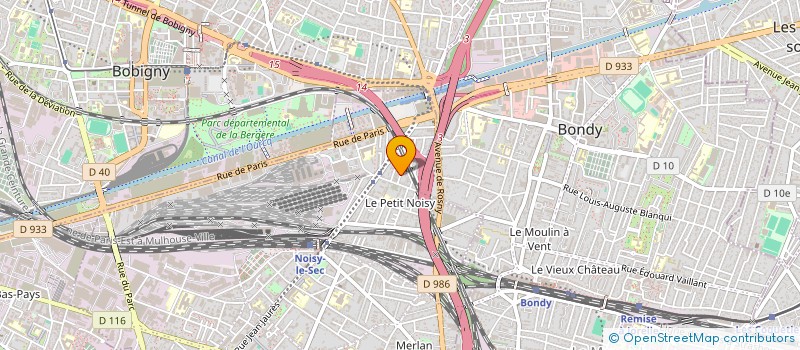 localisation de l'entreprise RAPHAEL BATIMENT à NOISY-LE-SEC