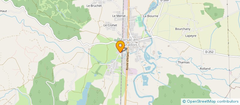 localisation de l'entreprise RAPHAEL COMBRIS  MARSAC-EN-LIVRADOIS