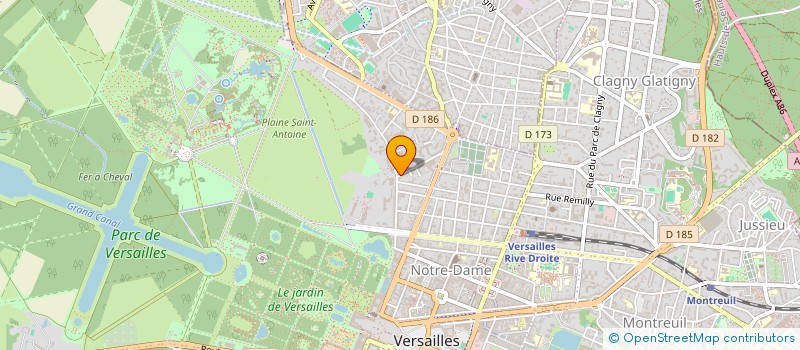 localisation de l'entreprise RAPHAEL CONSEIL SAS à VERSAILLES