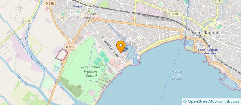localisation de l'entreprise RAPHAEL COTY à FREJUS