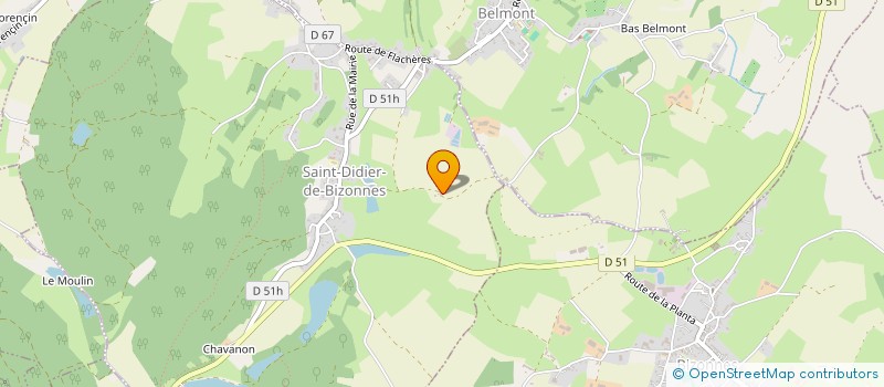 localisation de l'entreprise RAPHAEL FINANCES  SAINT-DIDIER-DE-BIZONNES