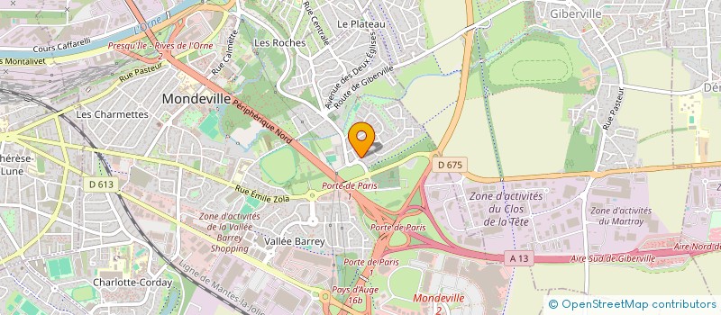 localisation de l'entreprise RAPHAEL MORAIS  MONDEVILLE