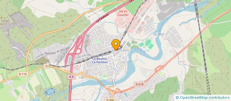 localisation de l'entreprise RAPHAEL REBOUX  LE BOULOU