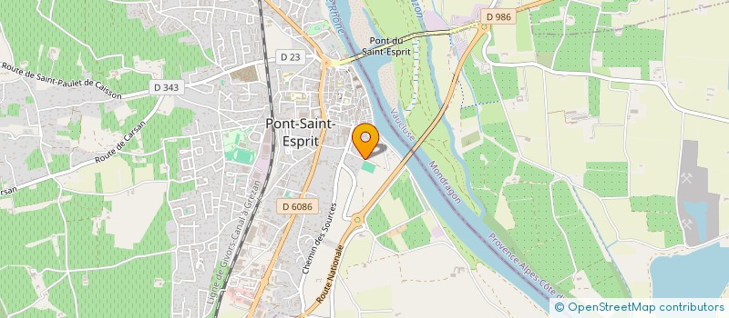 localisation de l'entreprise RAPHAEL SAMUEL ARCHITECTURE  PONT-SAINT-ESPRIT