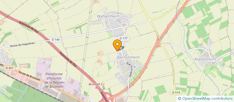 localisation de l'entreprise RAPHAEL SCHMIT EXPERTISE ET CONSEILS SOCIETE D'EXPERTISE COMPTABLE  BERNOLSHEIM