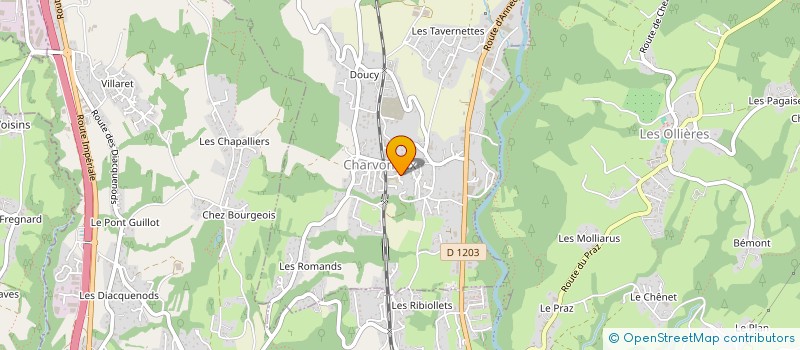 localisation de l'entreprise RAPHAELLA  CHARVONNEX