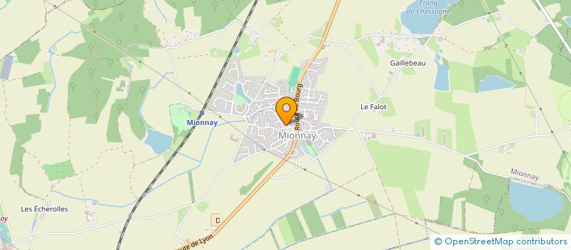 localisation de l'entreprise RAPHAELLE COIFFURE  MIONNAY