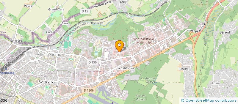 localisation de l'entreprise RAPHAELLE DUFOUR ET ALEXANDRA RICCI, HUISSIERES DE JUSTICE ASSOCIEES.  VILLE-LA-GRAND