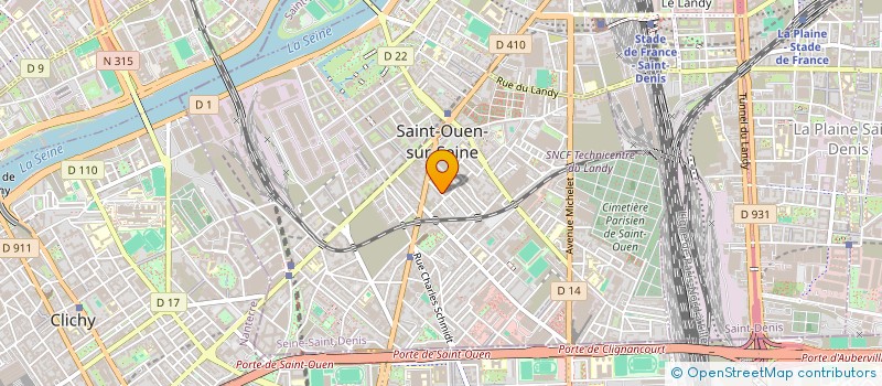 localisation de l'entreprise RAPHALEN ET CIE à SAINT-OUEN-SUR-SEINE