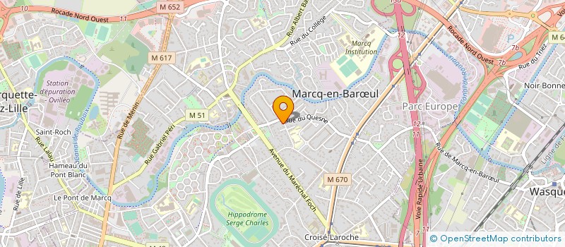 localisation de l'entreprise RAPHALEX à MARCQ-EN-BARŒUL